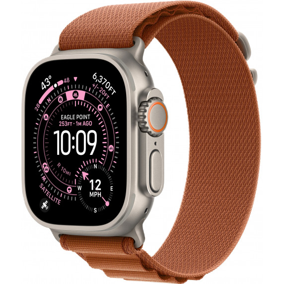 Apple Watch Ultra 3 49mm Alpine Terra Cotta / Natural Titanium Case