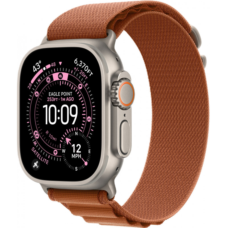 Apple Watch Ultra 3 49mm Alpine Terra Cotta / Natural Titanium Case