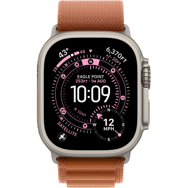 Apple Watch Ultra 3 49mm Alpine Terra Cotta / Natural Titanium Case