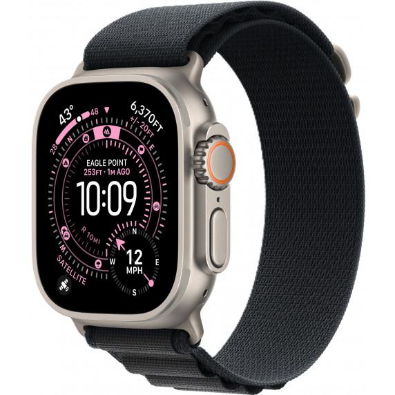 Apple Watch Ultra 3 49mm Alpine Black / NaturalTitanium Case