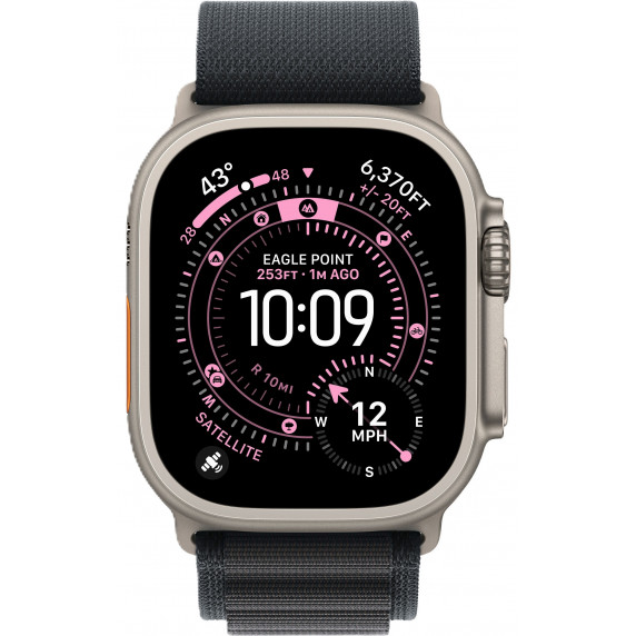 Apple Watch Ultra 3 49mm Alpine Black / NaturalTitanium Case