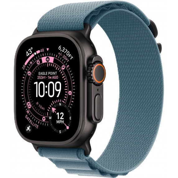 Apple Watch Ultra 3 49mm Alpine Light Blue / Black Titanium Case