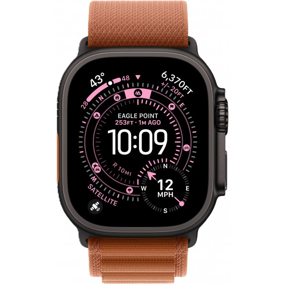 Apple Watch Ultra 3 49mm Alpine Terra Cotta / Black Titanium Case