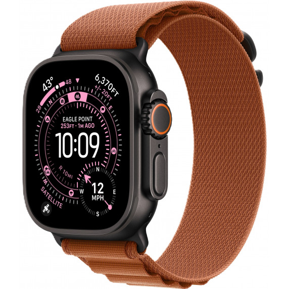 Apple Watch Ultra 3 49mm Alpine Terra Cotta / Black Titanium Case