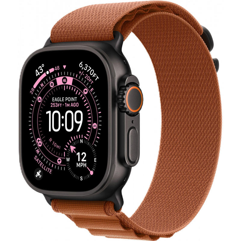 Apple Watch Ultra 3 49mm Alpine Terra Cotta / Black Titanium Case