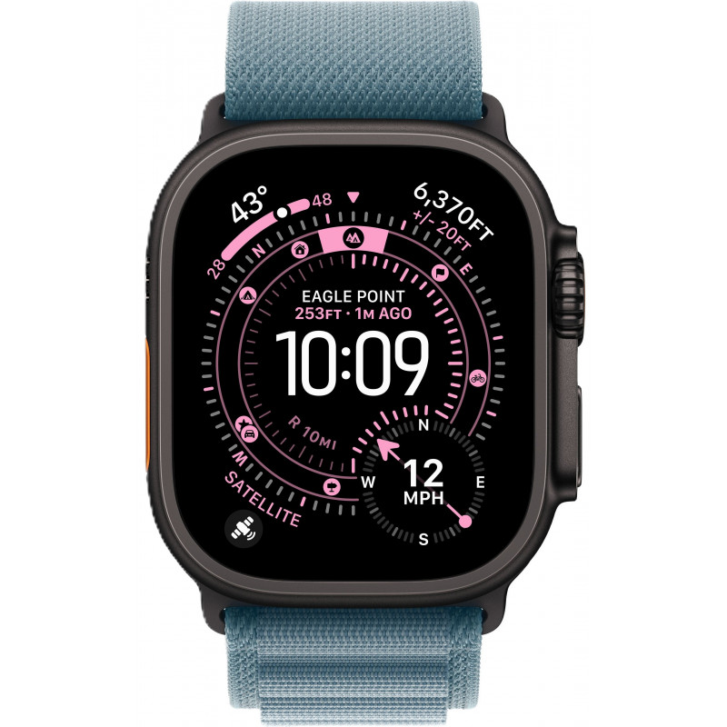 Apple Watch Ultra 3 49mm Alpine Light Blue / Black Titanium Case