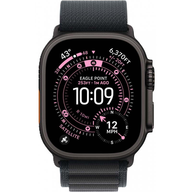 Apple Watch Ultra 3 49mm Alpine Black / Black Titanium Case