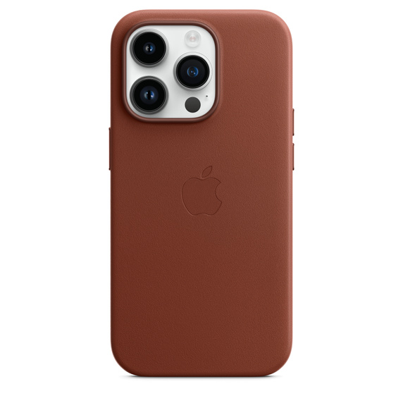 Чехол MagSafe iPhone 14 Pro Leather Wallet Cover - Umber